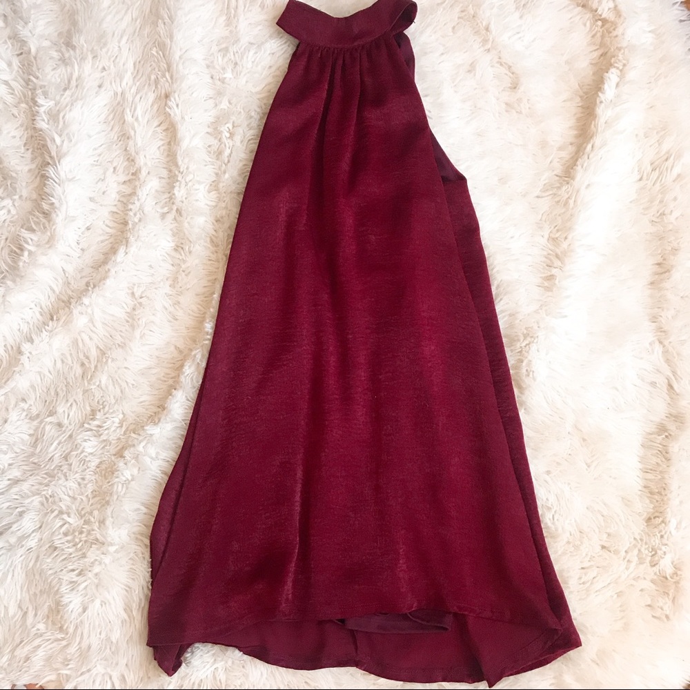 🔥Francesca’s high neck halter top dress